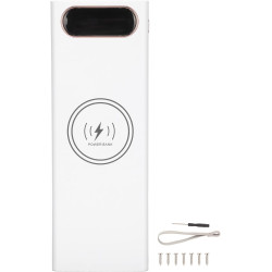 Qqmora Boîtier de Batterie QC 20x18650, Charge Rapide, Batterie Externe pour Téléphones Mobiles, avec écran LCD, pour Activités 