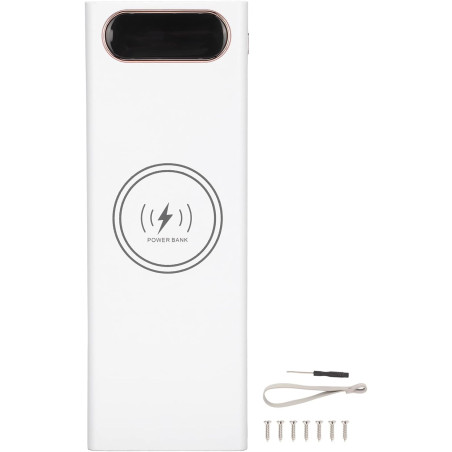 Qqmora Boîtier de Batterie QC 20x18650, Charge Rapide, Batterie Externe pour Téléphones Mobiles, avec écran LCD, pour Activités 