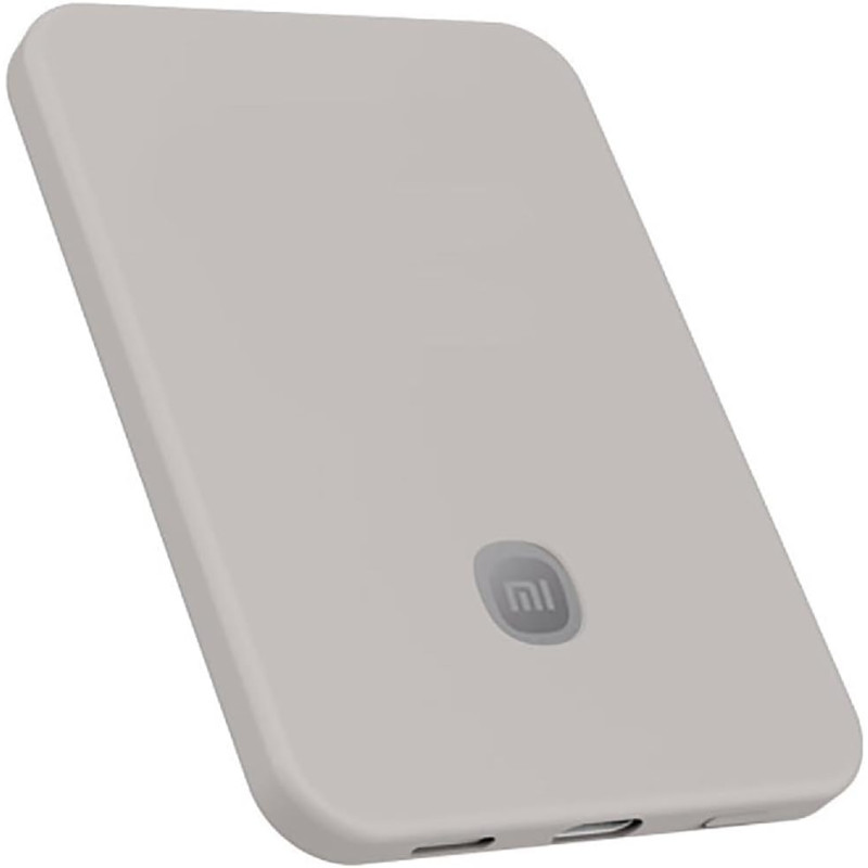 GIOPUEY Étuis Compatible avec Xiaomi Ultrathin Magnetic Power Bank 5000 15W, Coque Silicone, Poids léger, Antichoc, Portable - G