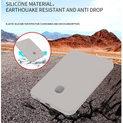 GIOPUEY Étuis Compatible avec Xiaomi Ultrathin Magnetic Power Bank 5000 15W, Coque Silicone, Poids léger, Antichoc, Portable - G