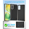 Coque de protection pour Samsung Galaxy S20, 4 800 mAh, fine, rechargeable, étui de chargement et de batterie de secours, étui d