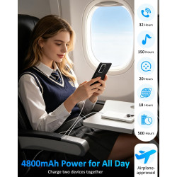 Coque de protection pour Samsung Galaxy S20, 4 800 mAh, fine, rechargeable, étui de chargement et de batterie de secours, étui d