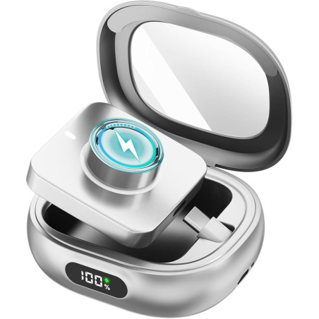 Étui de charge pour Oura Ring pour Gen 3 et Gen 4, 2000 mAh, boîtier de charge portable avec affichage numérique et lumière LED,