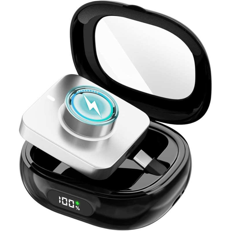 Étui de chargement pour Oura Ring pour Gen 3 et Gen 4, 2000 mAh, boîtier de charge portable avec affichage numérique et lumière 