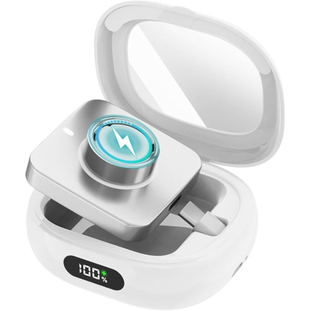 Étui de chargement pour Oura Ring pour Gen 3 et Gen 4, 2000 mAh, boîtier de charge portable avec affichage numérique et lumière 