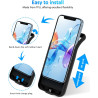 Coque de protection pour iPhone X/XS, 6000 mAh, fine et rechargeable - Coque de charge étendue avec support - Coque de protectio