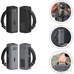 Coque de protection en silicone pour batterie externe Anker 737 avec poignée portable, souple et agréable pour la peau, compatib