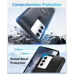 Coque de batterie pour Samsung Galaxy S22 plus/S23 Plus (15 000 mAh), technologie GAN Chargeur portable ultra fin étendu Coque d