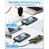 Coque de batterie pour Samsung Galaxy S22 plus/S23 Plus (15 000 mAh), technologie GAN Chargeur portable ultra fin étendu Coque d