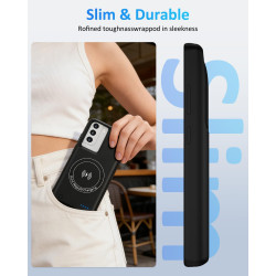 Coque de batterie pour Samsung Galaxy S22 plus/S23 Plus (15 000 mAh), technologie GAN Chargeur portable ultra fin étendu Coque d
