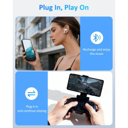 Coque de batterie pour Samsung Galaxy S22 plus/S23 Plus (15 000 mAh), technologie GAN Chargeur portable ultra fin étendu Coque d