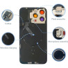 SVV Coque arrière, couvercle de batterie compatible avec iPhone 16 Plus + Prémonté : avec câble flexible QI/NFC, aimant, support