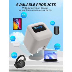 Étui pour chargeur intelligent Anker (45 W max), coque de protection en silicone yystao – Lavable plusieurs fois, anti-rayures, 