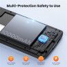 ELLENNE Coque avec batterie intégrée pour Samsung S22 Ultra 5G 6,8" 10 000 mAh | Coque rechargeable fine et haute capacité avec 