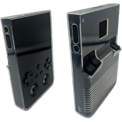 Coque de protection transparente en TPU pour Anbernic RG 477V : élégant ! (noir translucide)