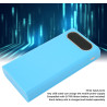 Yctze Étui de Batterie Externe DIY 6X avec écran LCD, Double USB pour Téléphones, Léger et Portable, Bleu