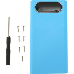 Yctze Étui de Batterie Externe DIY 6X avec écran LCD, Double USB pour Téléphones, Léger et Portable, Bleu