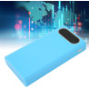 Yctze Étui de Batterie Externe DIY 6X avec écran LCD, Double USB pour Téléphones, Léger et Portable, Bleu