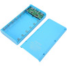 Yctze Étui de Batterie Externe DIY 6X avec écran LCD, Double USB pour Téléphones, Léger et Portable, Bleu