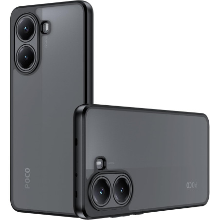 Lemxiee Cover pour Xiaomi POCO X7 Pro 5G Coque,Anti-Empreinte/Antidérapant/Anti-Chute Silicone Souple + Acrylique givré Coque po