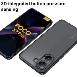 Lemxiee Cover pour Xiaomi POCO X7 Pro 5G Coque,Anti-Empreinte/Antidérapant/Anti-Chute Silicone Souple + Acrylique givré Coque po