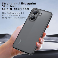 Lemxiee Cover pour Xiaomi POCO X7 Pro 5G Coque,Anti-Empreinte/Antidérapant/Anti-Chute Silicone Souple + Acrylique givré Coque po