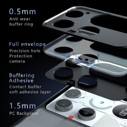 Lemxiee Case pour Nothing Phone 3 Coque en Anti-Empreinte/Antidérapant/Anti-Chute Silicone Flexible + Acrylique dépoli