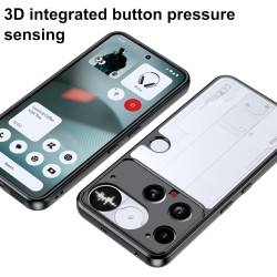 Lemxiee Case pour Nothing Phone 3 Coque en Anti-Empreinte/Antidérapant/Anti-Chute Silicone Flexible + Acrylique dépoli