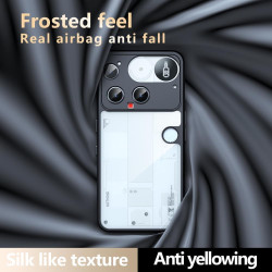 Lemxiee Case pour Nothing Phone 3 Coque en Anti-Empreinte/Antidérapant/Anti-Chute Silicone Flexible + Acrylique dépoli