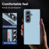 Lemxiee Coque pour Samsung Galaxy Z Fold 7 Case en Ultra-Mince & Acrylique Bleu Coque
