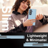 Lemxiee Coque pour Samsung Galaxy Z Fold 7 Case en Ultra-Mince & Acrylique Bleu Coque