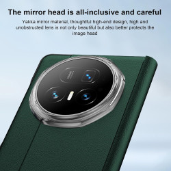 Lemxiee Coque pour Honor Magic V6 Case en Béquille & Fenêtre de visualisation Coque Cuir PU
