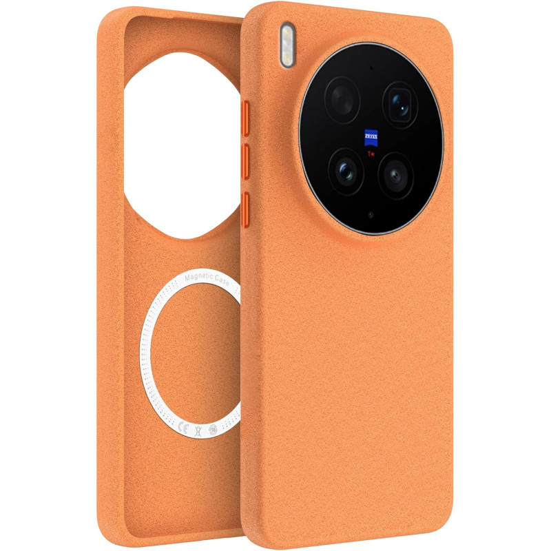 Lemxiee Coque Magnétique pour Vivo X300 Ultra Case avec Metal Buttons,Compatible avec MagSafe Coque