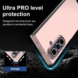 Lemxiee Coque pour Samsung Galaxy Z Fold 7 Case en Ultra-Mince & Acrylique Rose Coque