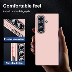 Lemxiee Coque pour Samsung Galaxy Z Fold 7 Case en Ultra-Mince & Acrylique Rose Coque