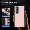 Lemxiee Coque pour Samsung Galaxy Z Fold 7 Case en Ultra-Mince & Acrylique Rose Coque