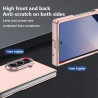 Lemxiee Coque pour Samsung Galaxy Z Fold 7 Case en Ultra-Mince & Acrylique Rose Coque