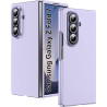 Lemxiee Coque pour Samsung Galaxy Z Fold 7 Case en Ultra-Mince & Acrylique Violet Coque