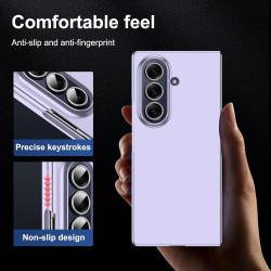 Lemxiee Coque pour Samsung Galaxy Z Fold 7 Case en Ultra-Mince & Acrylique Violet Coque