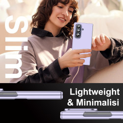 Lemxiee Coque pour Samsung Galaxy Z Fold 7 Case en Ultra-Mince & Acrylique Violet Coque