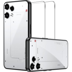 Lemxiee Coque pour Nothing Phone (3a) Lite Case + [2 Pièces] Protecteur d'écran Verre Trempé pour Nothing Phone (3a) Lite,Silico