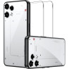 Lemxiee Coque pour Nothing Phone (3a) Lite Case + [2 Pièces] Protecteur d'écran Verre Trempé pour Nothing Phone (3a) Lite,Silico