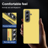 Lemxiee Coque pour Samsung Galaxy Z Fold 7 Case en Ultra-Mince & Acrylique Jaune Coque