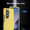 Lemxiee Coque pour Samsung Galaxy Z Fold 7 Case en Ultra-Mince & Acrylique Jaune Coque