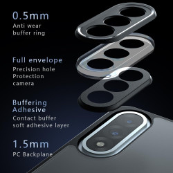 Lemxiee Case pour OnePlus Nord 5 Coque en Anti-Empreinte & Antidérapant & Anti-Chute Silicone Flexible + Acrylique Transparent