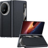 Lemxiee Coque pour Honor Magic V6 Case en Béquille & Fenêtre de visualisation Coque Cuir PU