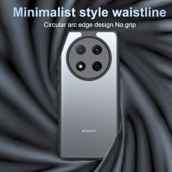 Lemxiee Case pour Honor Magic 7 Lite Coque en Anti-Empreinte & Antidérapant & Anti-Chute Silicone Flexible + Acrylique Transpare