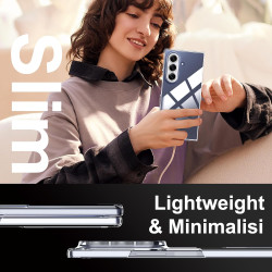 Lemxiee Coque pour Samsung Galaxy Z Fold 7 Case en Ultra-Mince & Acrylique Transparent Coque