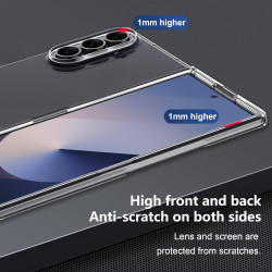 Lemxiee Coque pour Samsung Galaxy Z Fold 7 Case en Ultra-Mince & Acrylique Transparent Coque