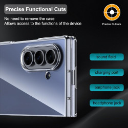 Lemxiee Coque pour Samsung Galaxy Z Fold 7 Case en Ultra-Mince & Acrylique Transparent Coque